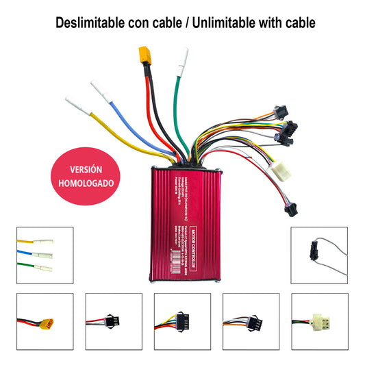 Controladora Smartgyro Rockway PRO / Speedway / Rockway - 48V-23A - Deslimitación CON cable - Versión homologada