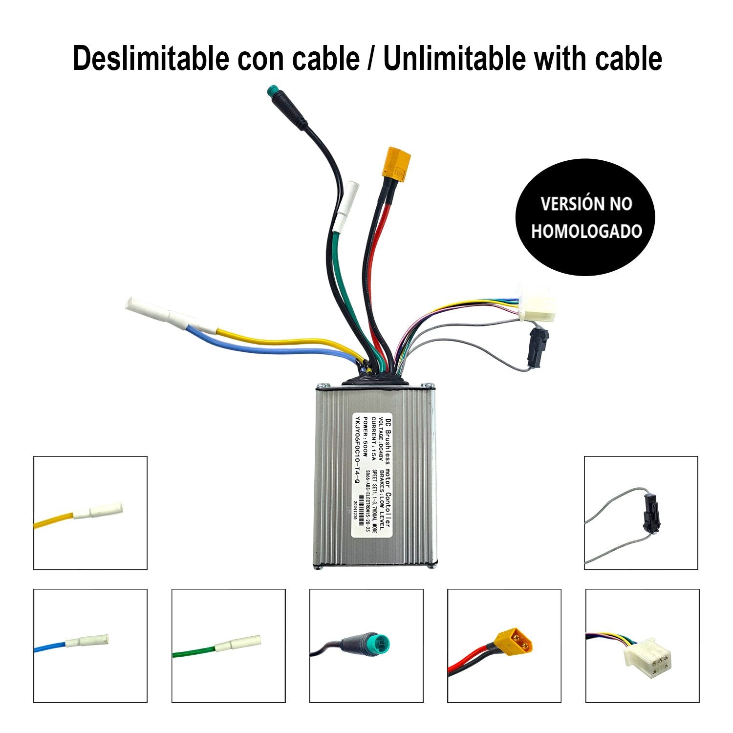 Controladora doble delantera 48V-15A compatible con Smartgyro Crossover - Delimitación CON cable - No homologada