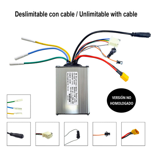 Controladora Dual Trasera 48V-21A Compatible para Smartgyro Crossover - Deslimitación CON cable - No homologado