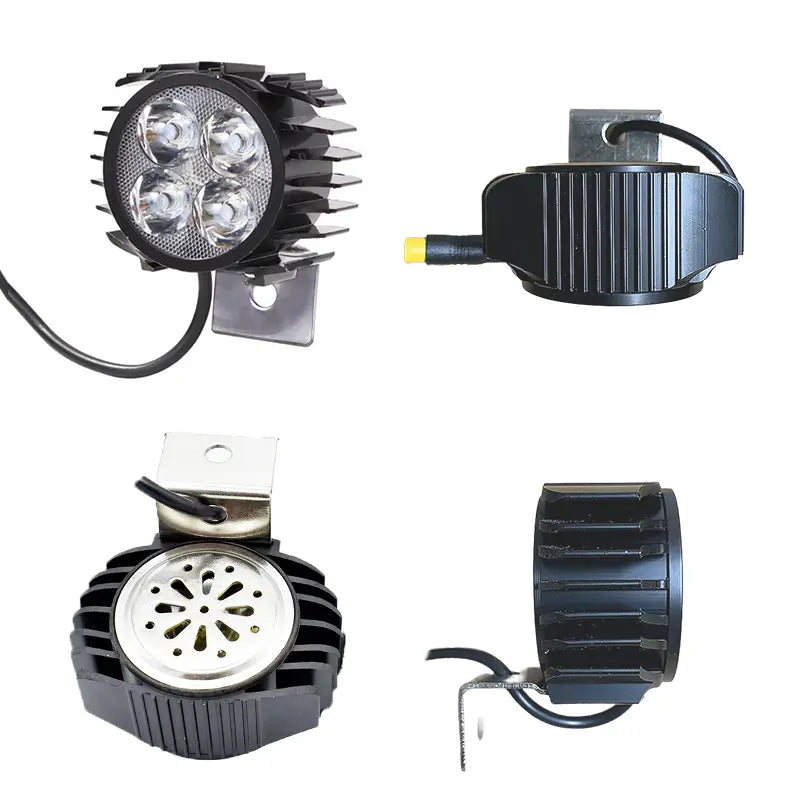 Faro LED con Bocina - 12-72V - Impermeable (Smartgyro y compatibles) 80V