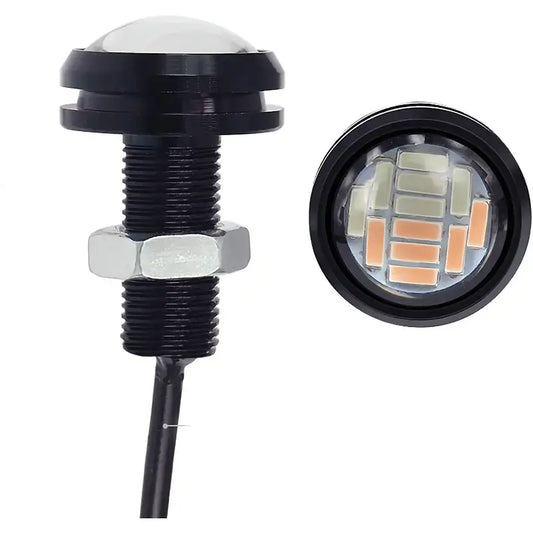 Luz Led ojo de Aguila (pack de 2 luces) Rojo-Amarillo (12 leds por luz)