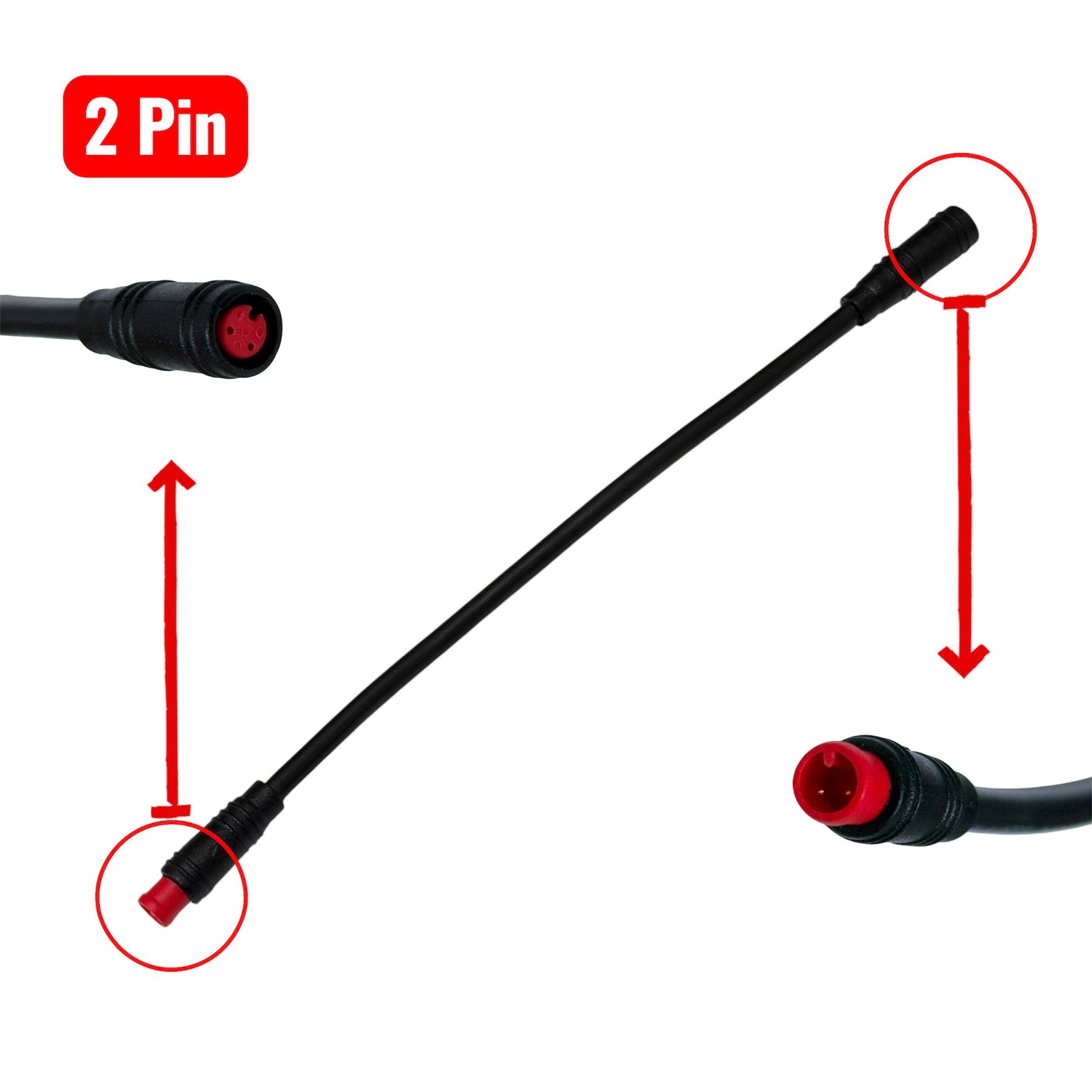 Cable M6 extensor de 2 pines