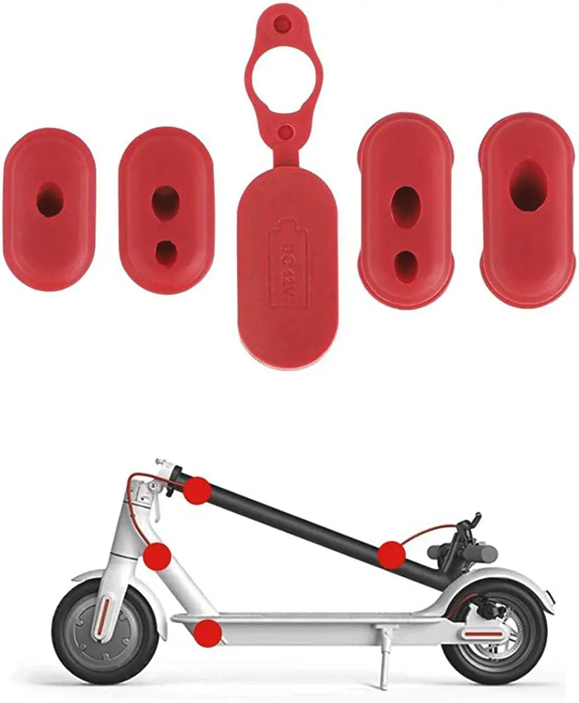 Gomas para Cables Patinete Xiaomi M365 / Pro Rojo
