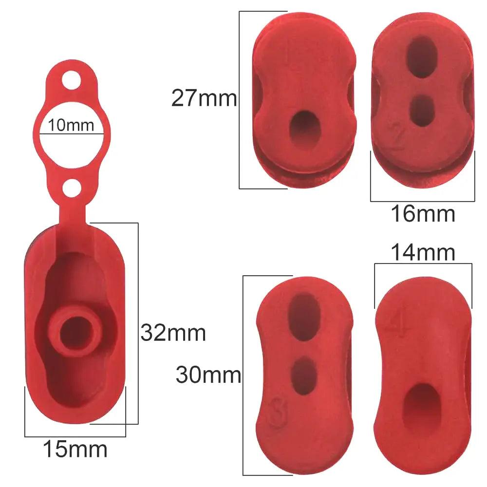 Gomas para Cables Patinete Xiaomi M365 / Pro Rojo