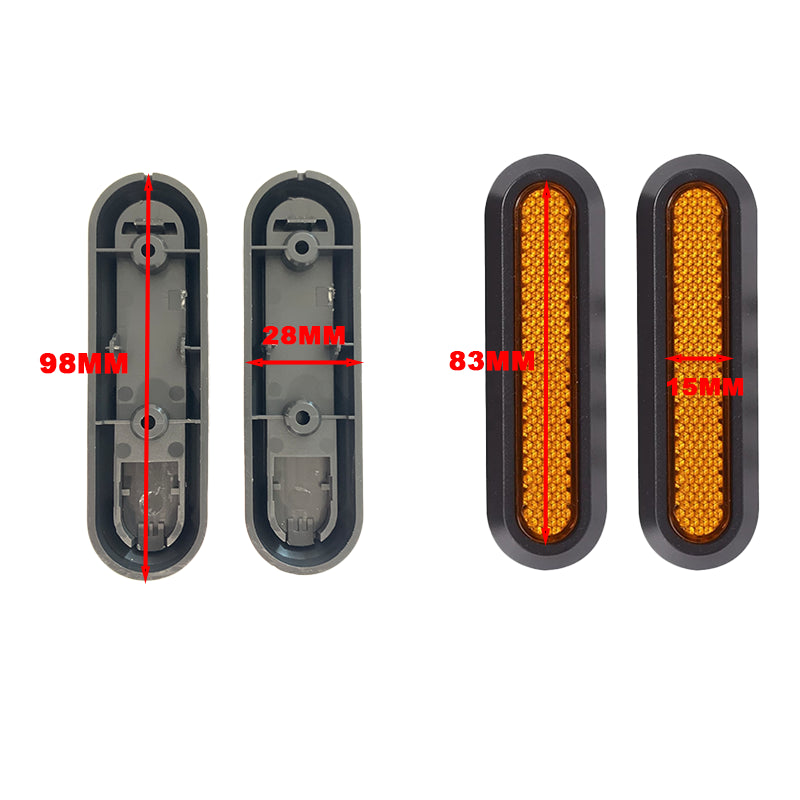 Tapas embellecedores reflectantes con catadióptrico para Xiaomi (pack de 2 unidades) Pack 2 uds