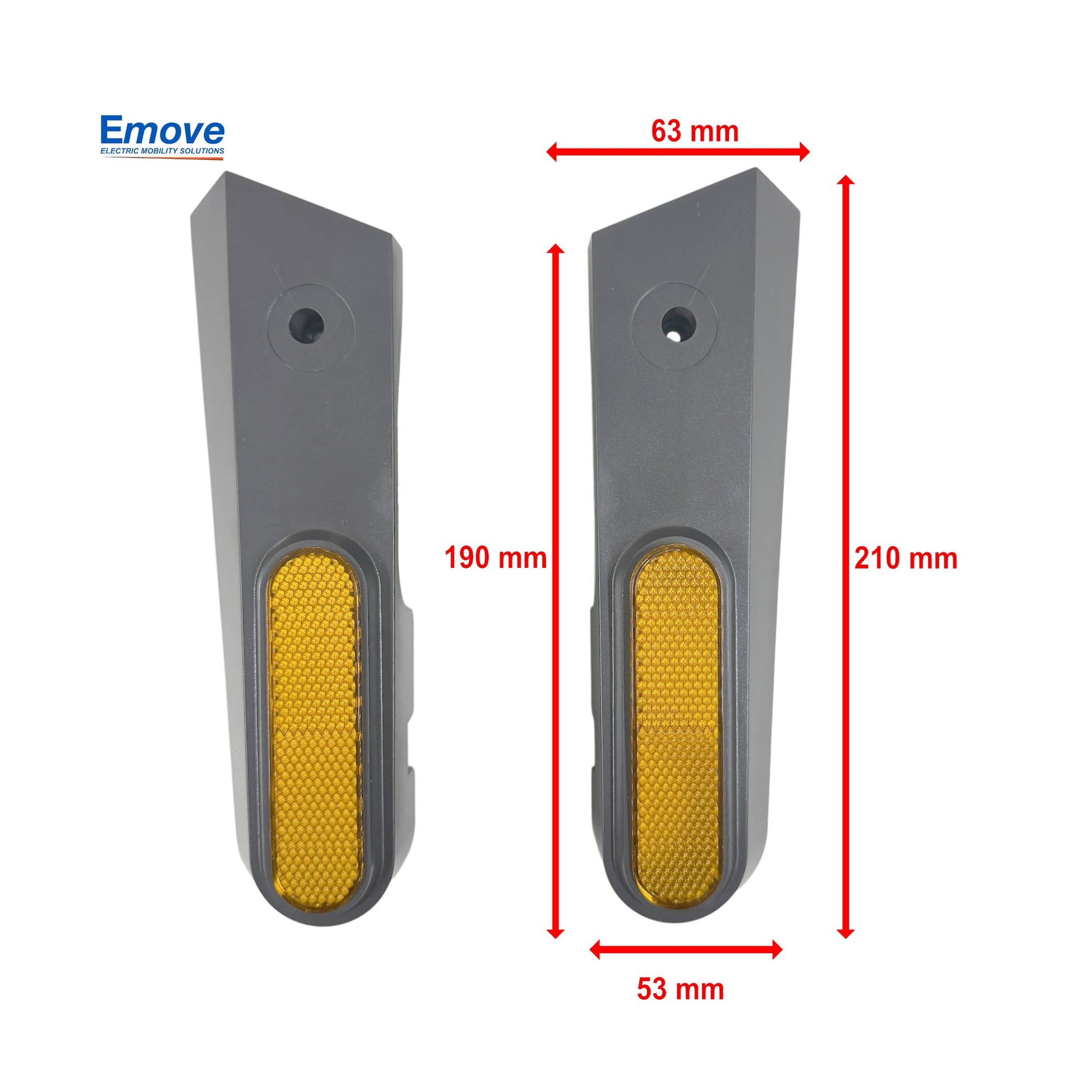 Tapa de rueda trasera c/tornillería para patinete Xiaomi MI5 Max (izq-der)