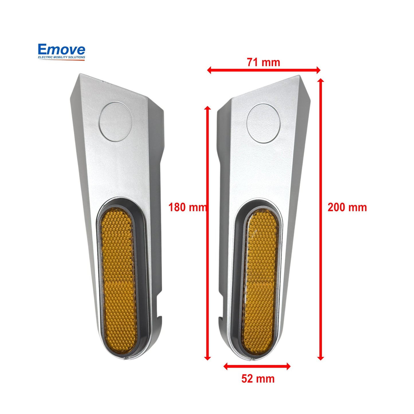 Tapa de rueda trasera c/tornillería para patinete Xiaomi MI5 Pro (izq-der)