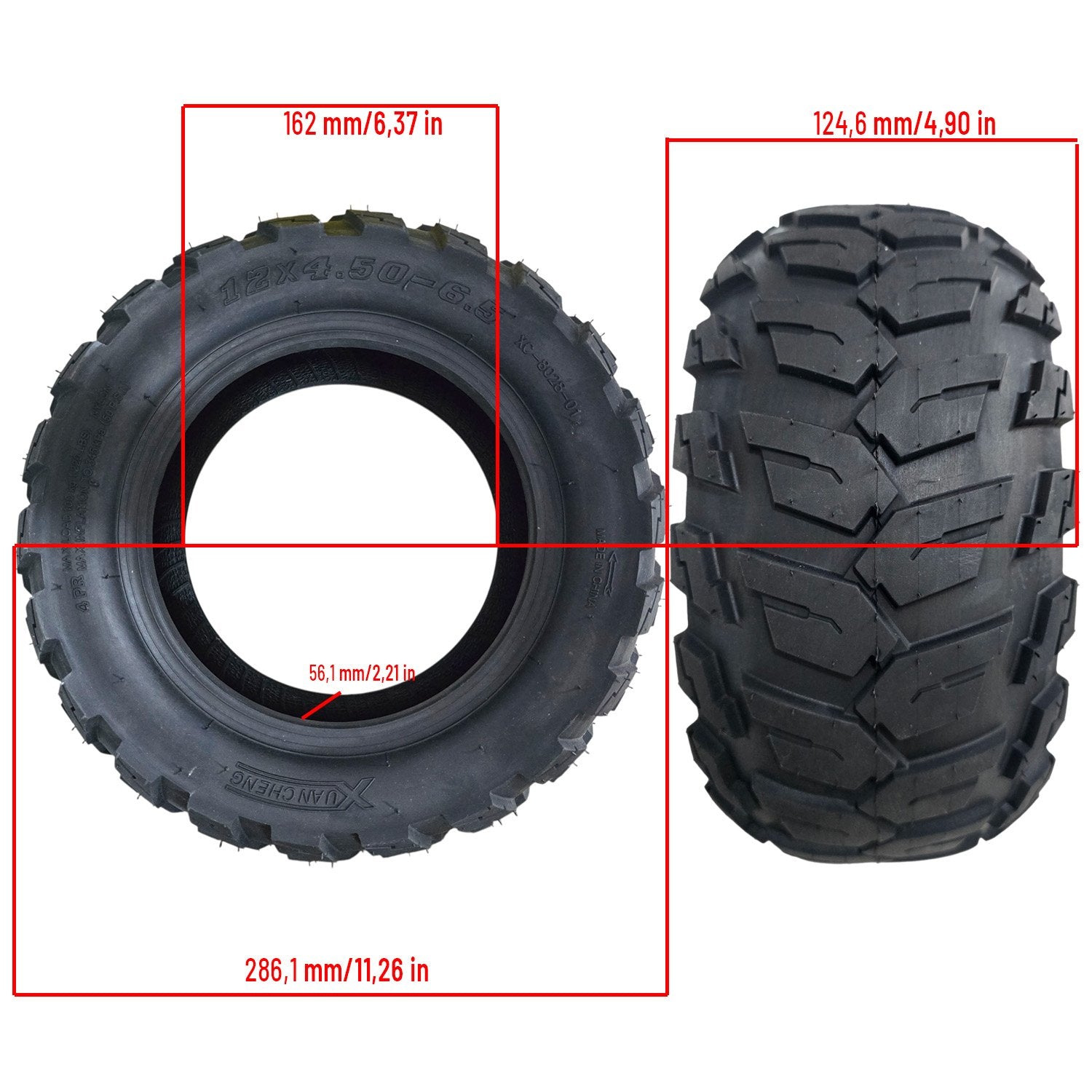 Cubierta 12x4,5-6,5 Offroad