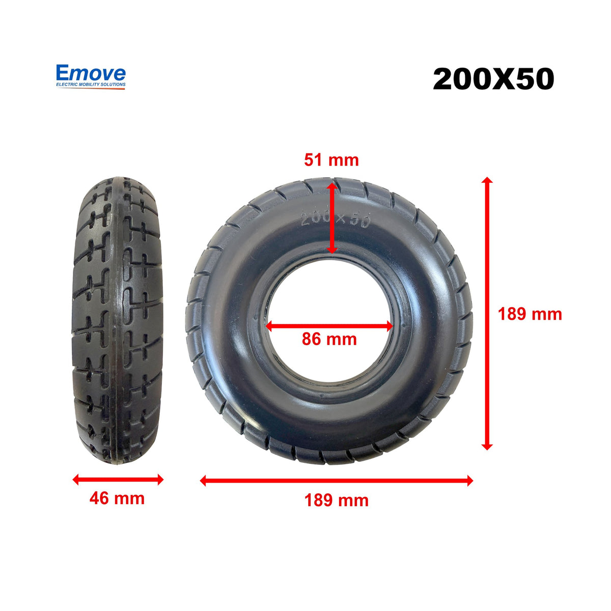 Rueda maciza 200x50 (8,66)