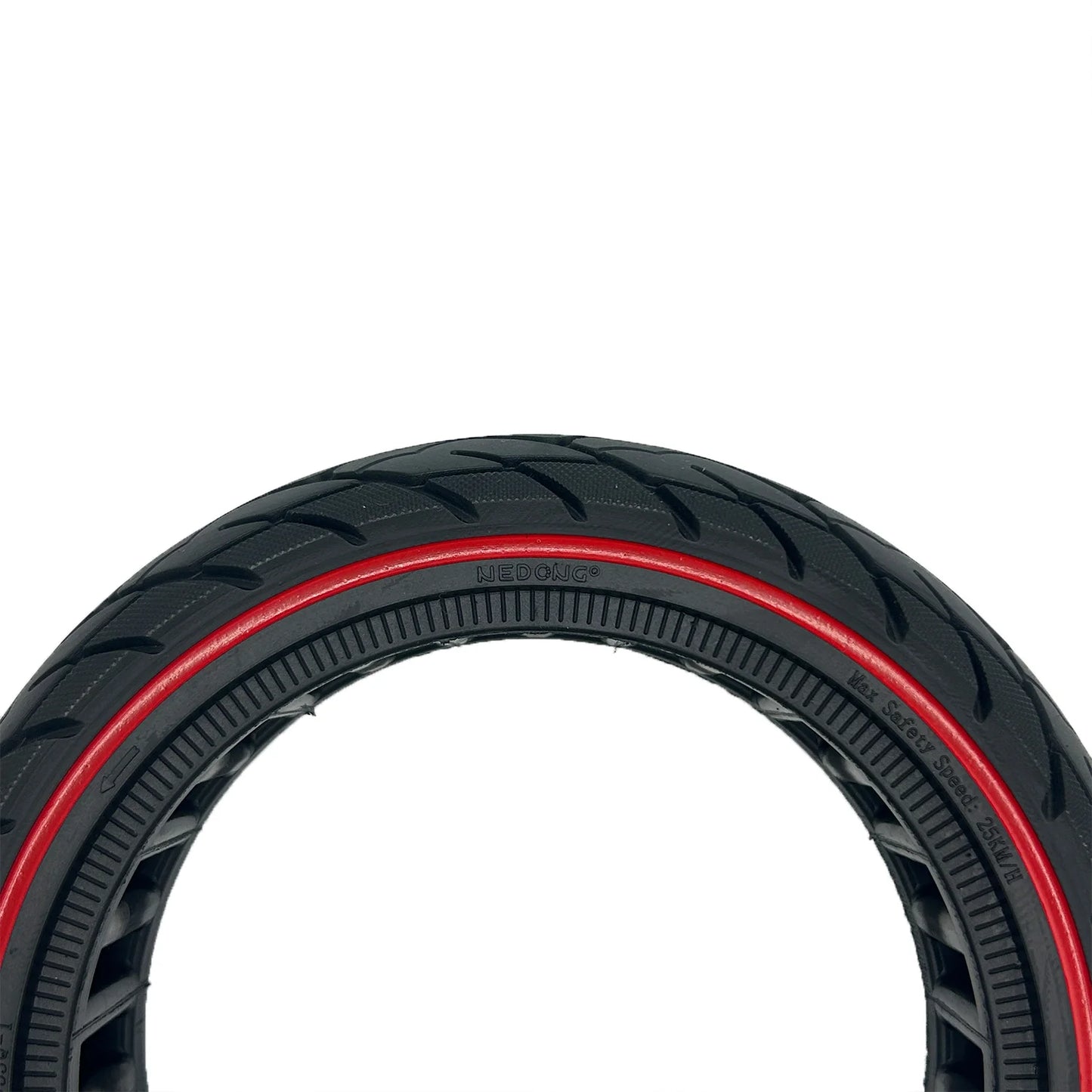 Rueda maciza 10x2.5 (60/70-7)  Rojo