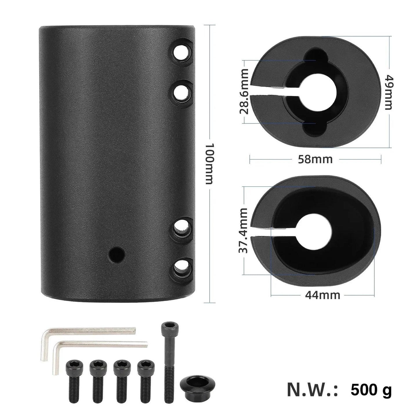 Bloque de mástil anti-holgura para Ninebot G30 MAX