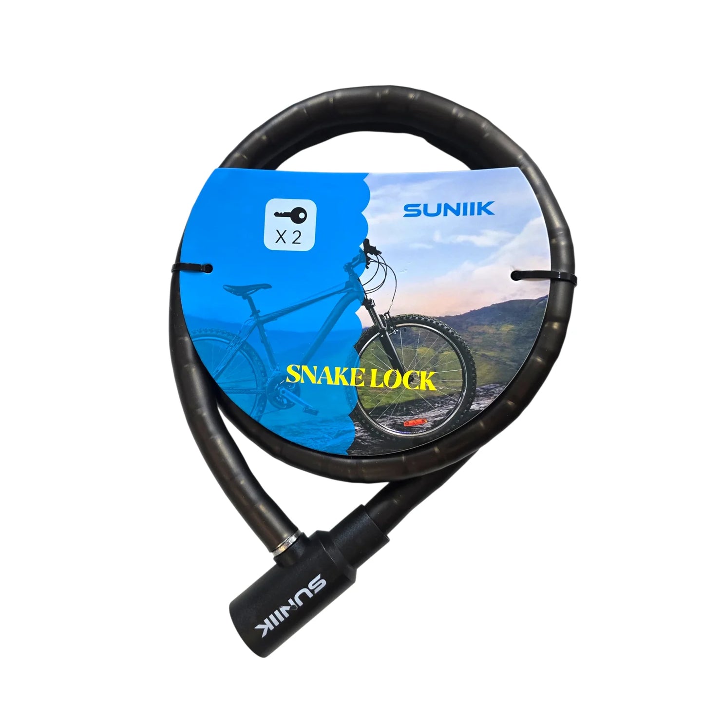 Candado articulado con llave para bici, patinete