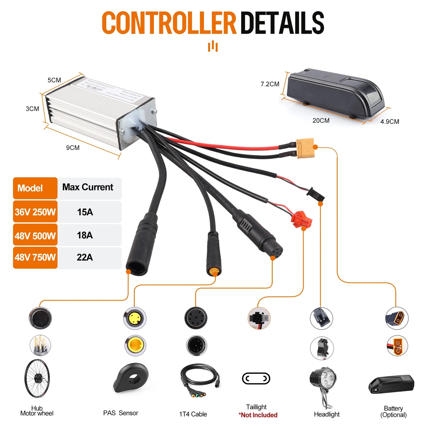 Kit conversión de bicicleta eléctrica con motor trasero 750W 48V - 27,5 pulgadas (Display: EKD01)