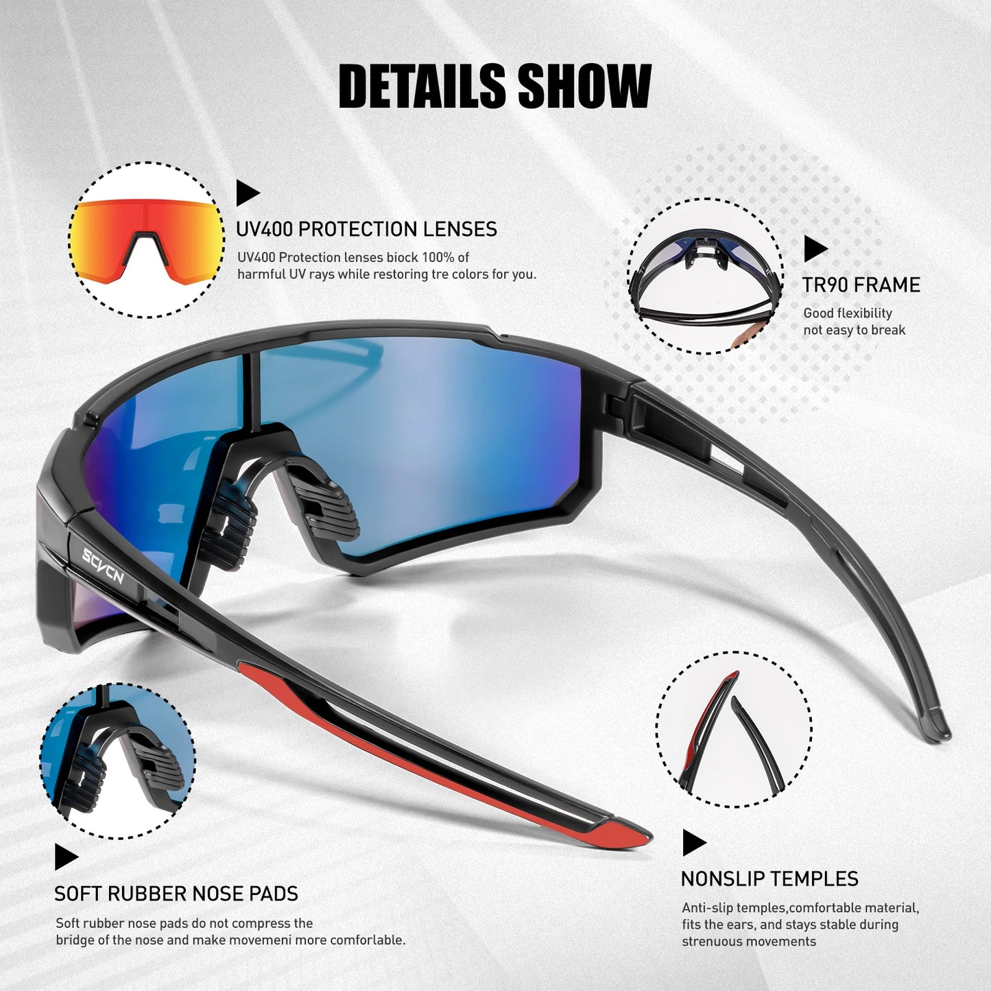 Gafas de sol  UV400 LOW COST para ciclismo, patinete y estar al aire libre calidad
