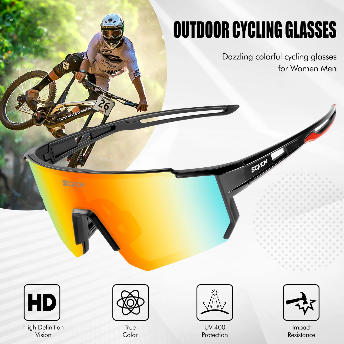 Gafas de sol  UV400 LOW COST para ciclismo, patinete y estar al aire libre calidad