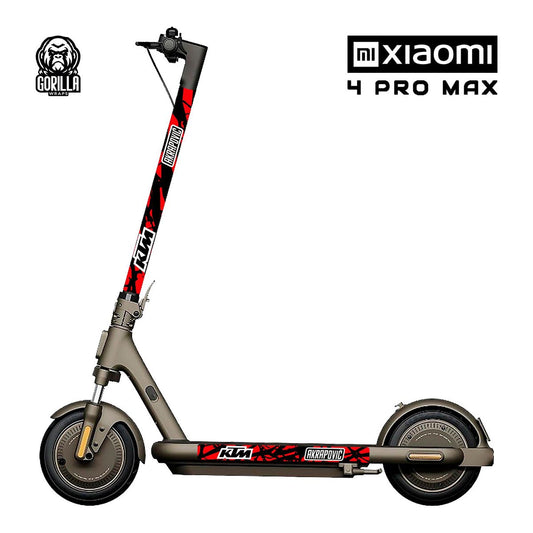 Vinilos para patinete Xiaomi 4 PRO / 4 PRO MAX KTM rojo