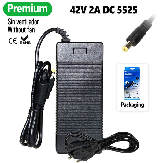 Cargador premium 42V 2A (conector DC5525)