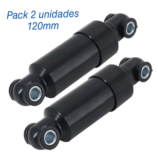 Cilindro muelle amortiguador patinete eléctrico 120mm (Pack 2 unidades)