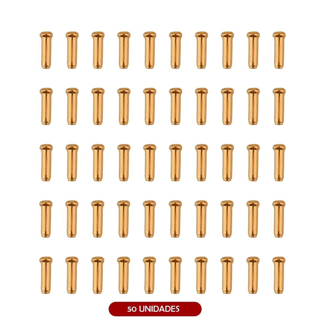 Tope cable freno (Pack 50 unidades) Dorado Pack 50 uds