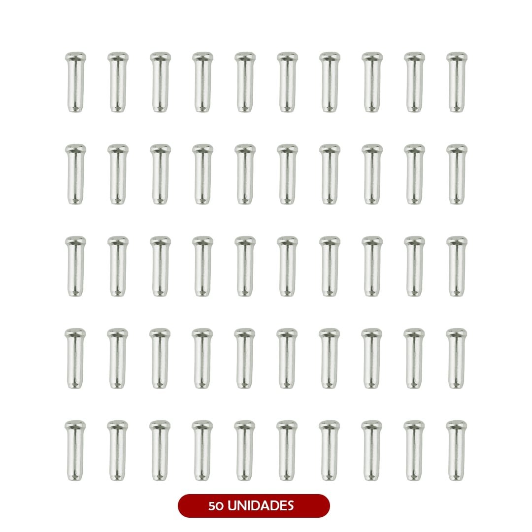 Tope cable freno (Pack 50 unidades) Plata Pack 50 uds
