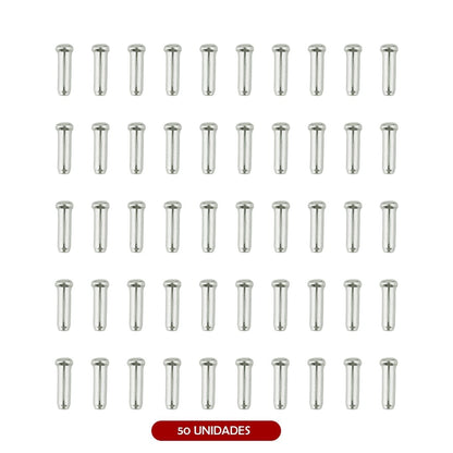Tope cable freno (Pack 50 unidades) Plata Pack 50 uds