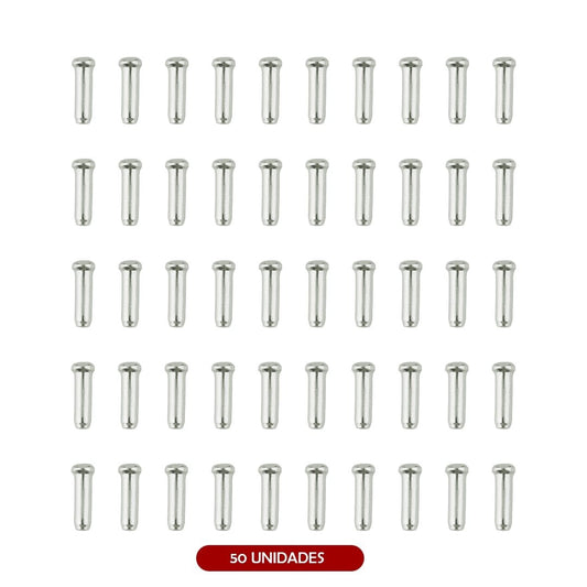 Tope cable freno (Pack 50 unidades) Plata Pack 50 uds