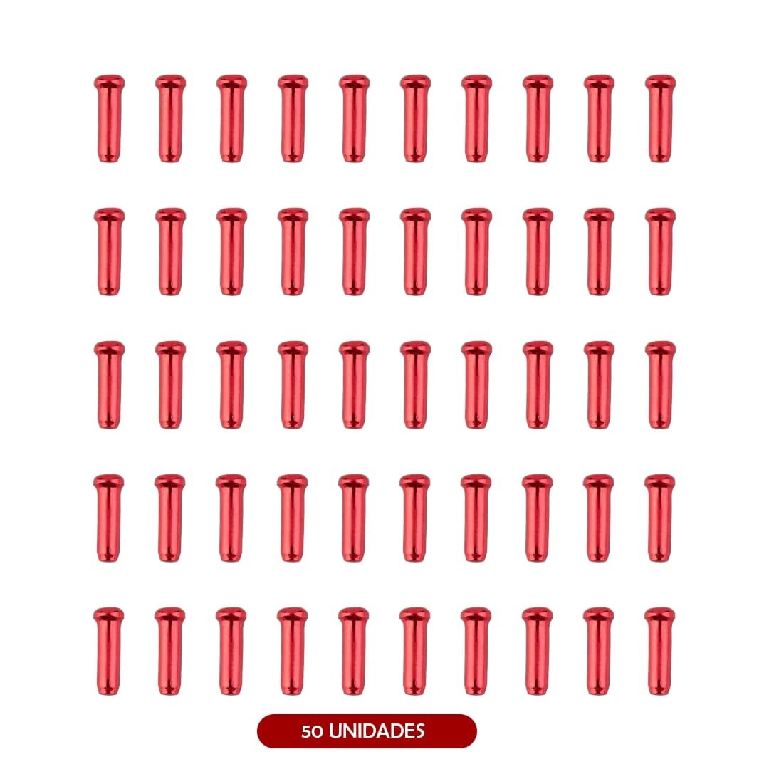 Tope cable freno (Pack 50 unidades) Rojo Pack 50 uds