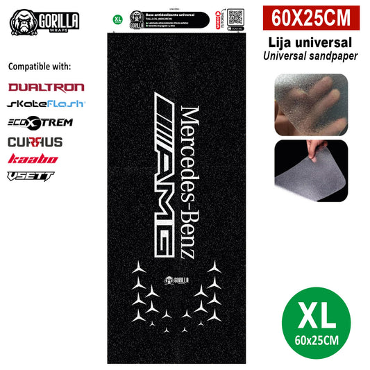 Base antideslizante universal Mercedes AMG - Talla XL - 60x25cm (modelos Dualtron, Skateflask y similares)
