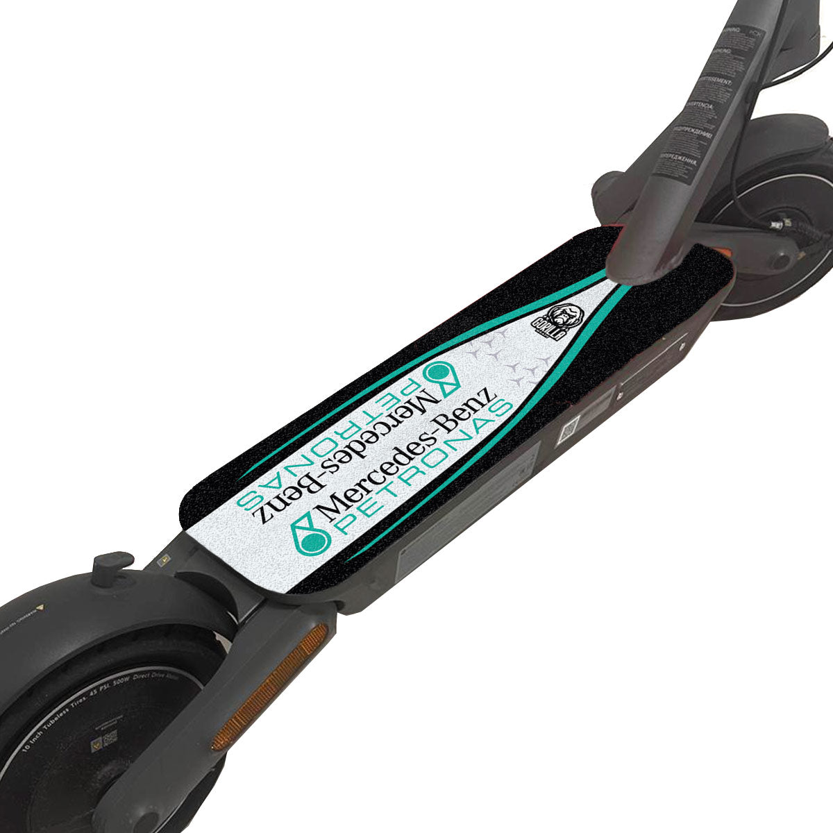 Base antideslizante universal Mercedes Petronas - Talla M - 60x20cm (Xiaomi, Smartgyro, Kukirin, Ninebot, Niu, Kaboo, Teverun)