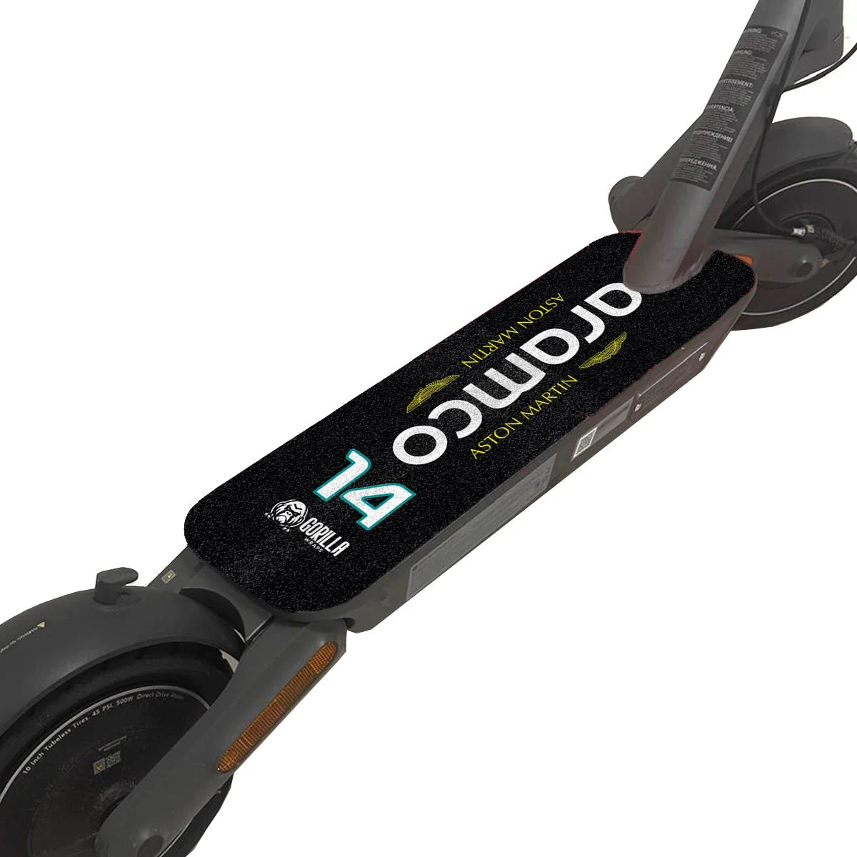 Base antideslizante universal Aston Martin&amp;Aramco - Talla M - 60x20cm (Xiaomi, Smartgyro, Kukirin, Ninebot, Niu, Kaboo, Teverun)