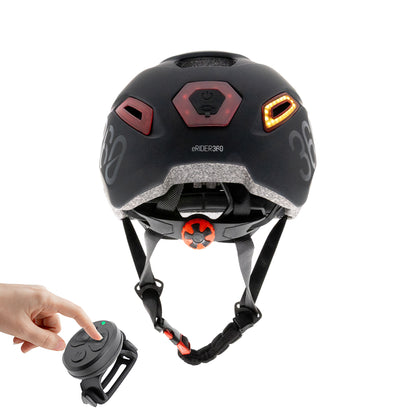 Casco CP02 urben con intermitente negro talla única