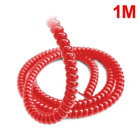 Cubre cable Rojo (brillante) - 1 metro