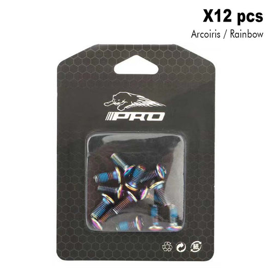 Tornillos de disco arcoíris (Pack 12 unidades)