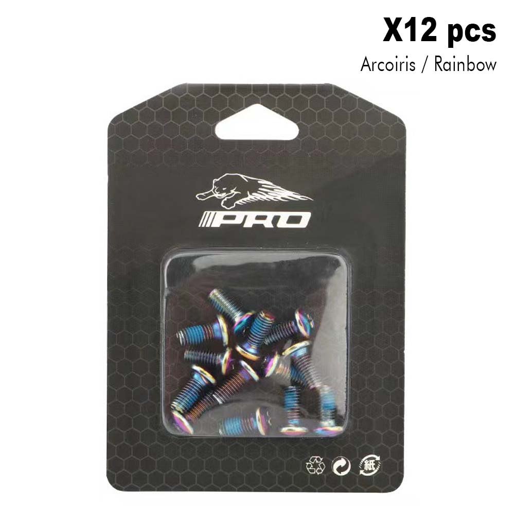 Tornillos de disco arcoíris (Pack 12 unidades) Pack 12 uds