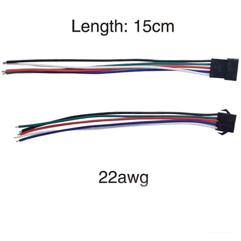 Conector SM 5 pines con cable 22 AWG - 5M/5H (pack 10 unidades) Pack 10 uds