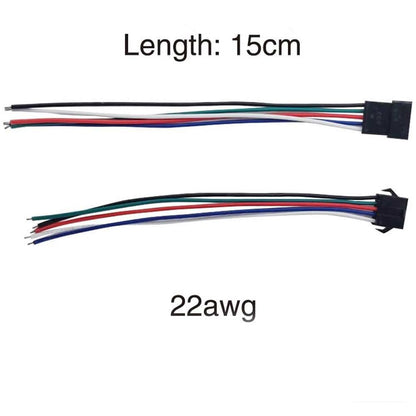 Conector SM 5 pines con cable 22 AWG - 5M/5H (pack 10 unidades) Pack 10 uds