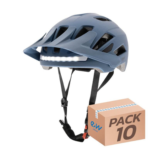 Casco con luz CP04 azul L - 10uds