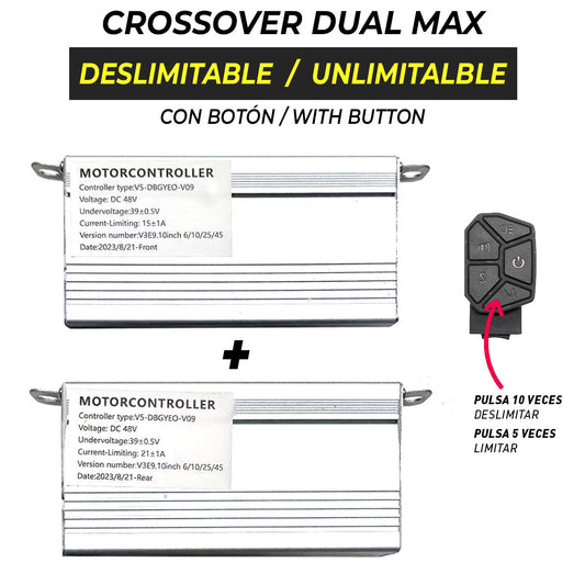 Controladoras Smartgyro deslimitables para Crossover Dual Max (delantera + trasera) - Homologado
