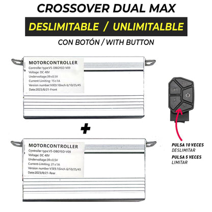 Controladoras Smartgyro deslimitables para Crossover Dual Max (delantera + trasera) - Homologado