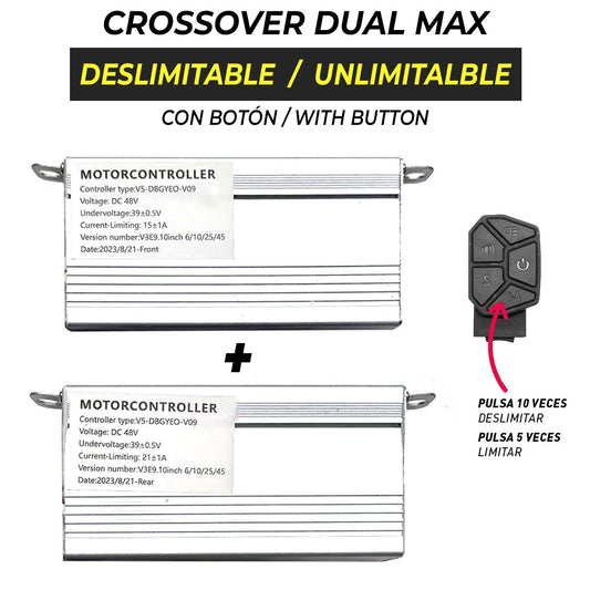 Controladoras Smartgyro deslimitables para Crossover Dual Max (delantera + trasera) - Homologado