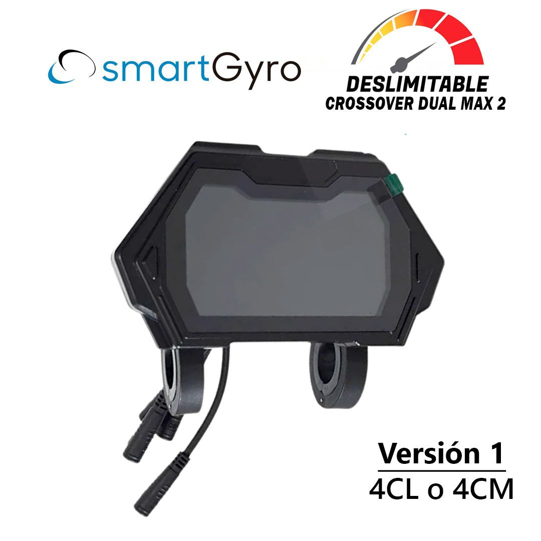 Display Smartgyro Crossover DUAL MAX 2 - (Deslimitado 40Km/h) - Versión V1 (Referencia 4CL o 4CM)