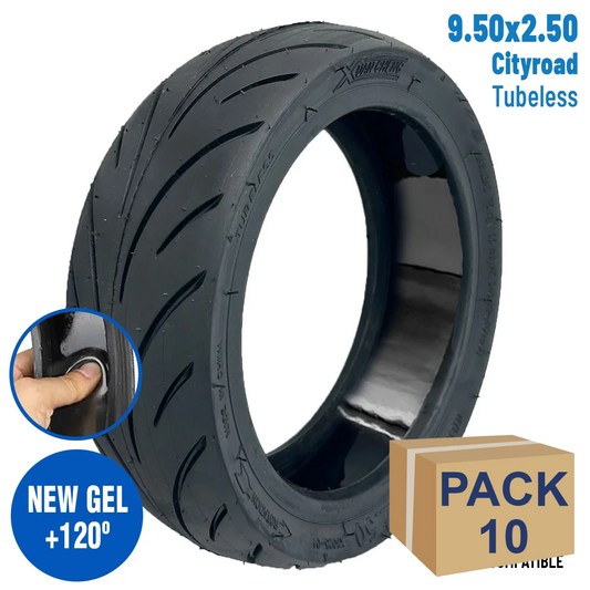 Neumático 9,5x2,50 Tubeless (Con gel antipinchazos)  - 10 unidades