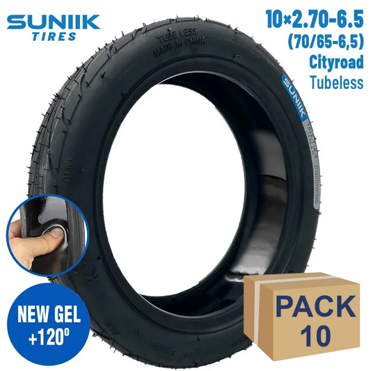 Neumático con gel antipinchazo 10x2,7-6,5 (70/65-6,5) Cityroad  - 10 unidades