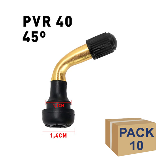 Válvula tubeless PVR40 (45 grados) - 10 unidades
