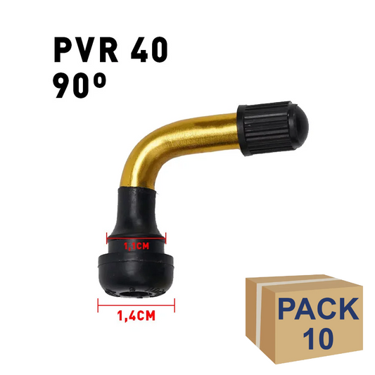 Válvula tubeless PVR 40 (90 grados) - 10 unidades