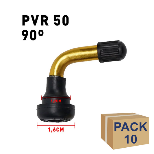Válvula tubeless PVR 50 (90 grados) - 10 unidades