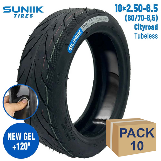 Neumático con gel antipinchazo 10x2,50-6,5 Cityroad  - 10 unidades
