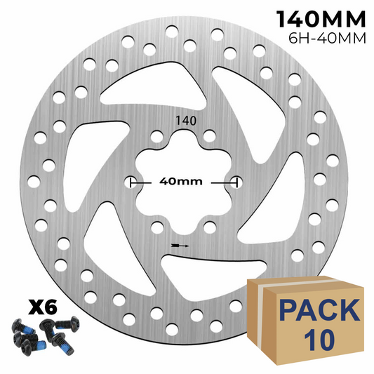 Disco de freno 140mm Smartgyro y similares - Redondo (6H -44MM)