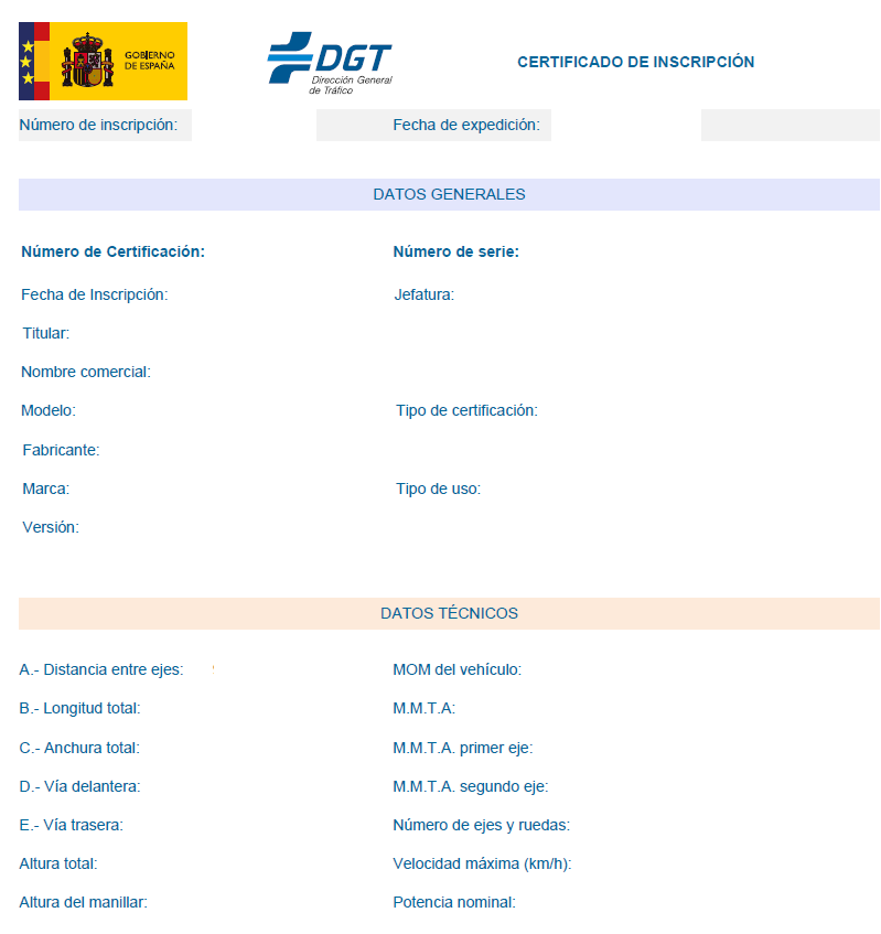 Matrícula patinete eléctrico 2026 DGT homologada