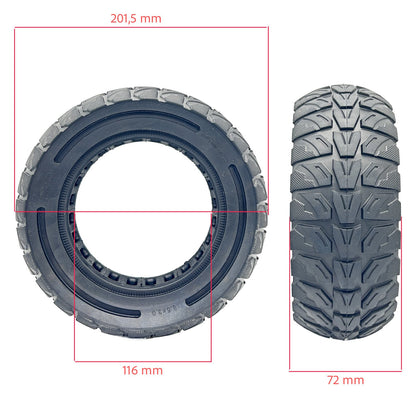 Rueda maciza 8,5×3 Para llanta de 134mm Todoterreno